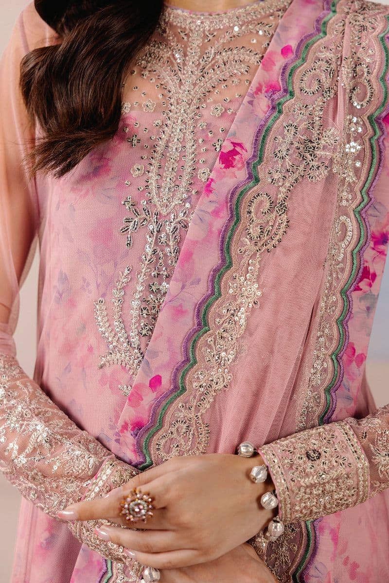 Embroidered Silk Unstitched Suit