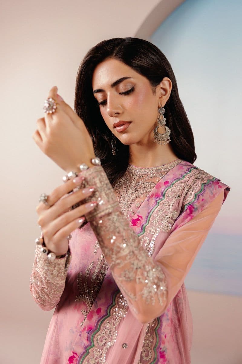 Embroidered Silk Unstitched Suit