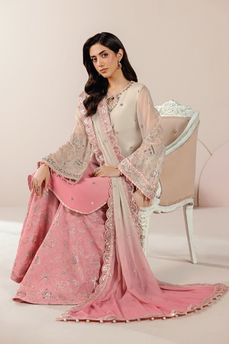 Embroidered Chiffon Unstitched Suit