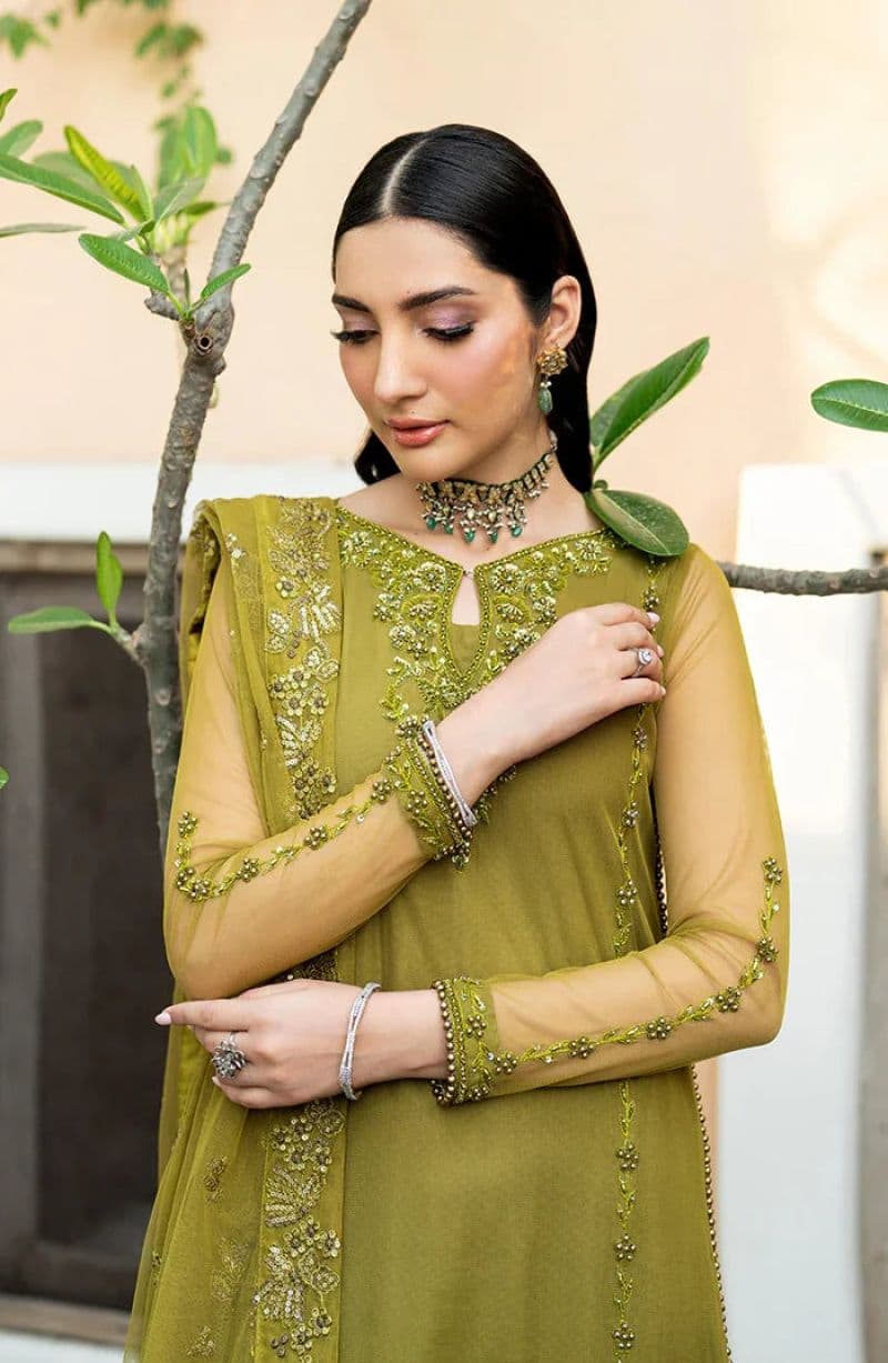 Embroidered Raw Silk Ready-to-Wear Suit (HW-06) thumbnail