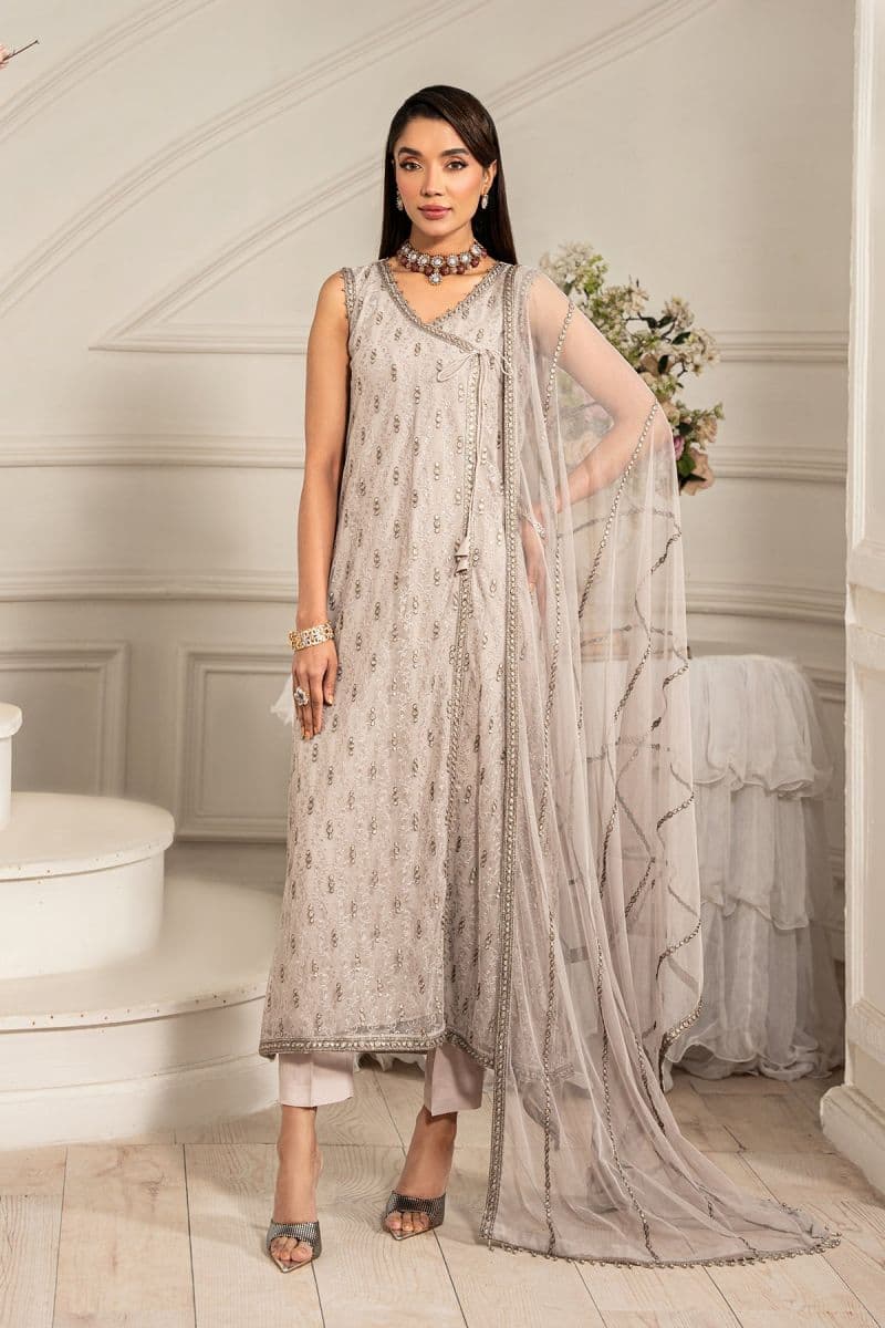 Embroidered Raw Silk Ready-to-Wear Suit (ZFE-05) thumbnail
