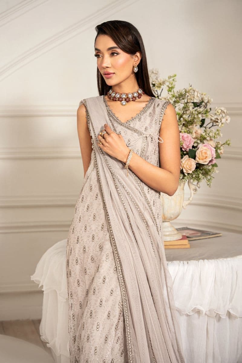 Embroidered Raw Silk Ready-to-Wear Suit (ZFE-05) thumbnail
