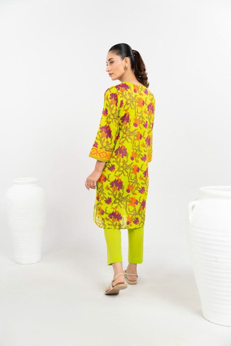 Green Printed Lawn Ready-to-Wear Shirt thumbnail