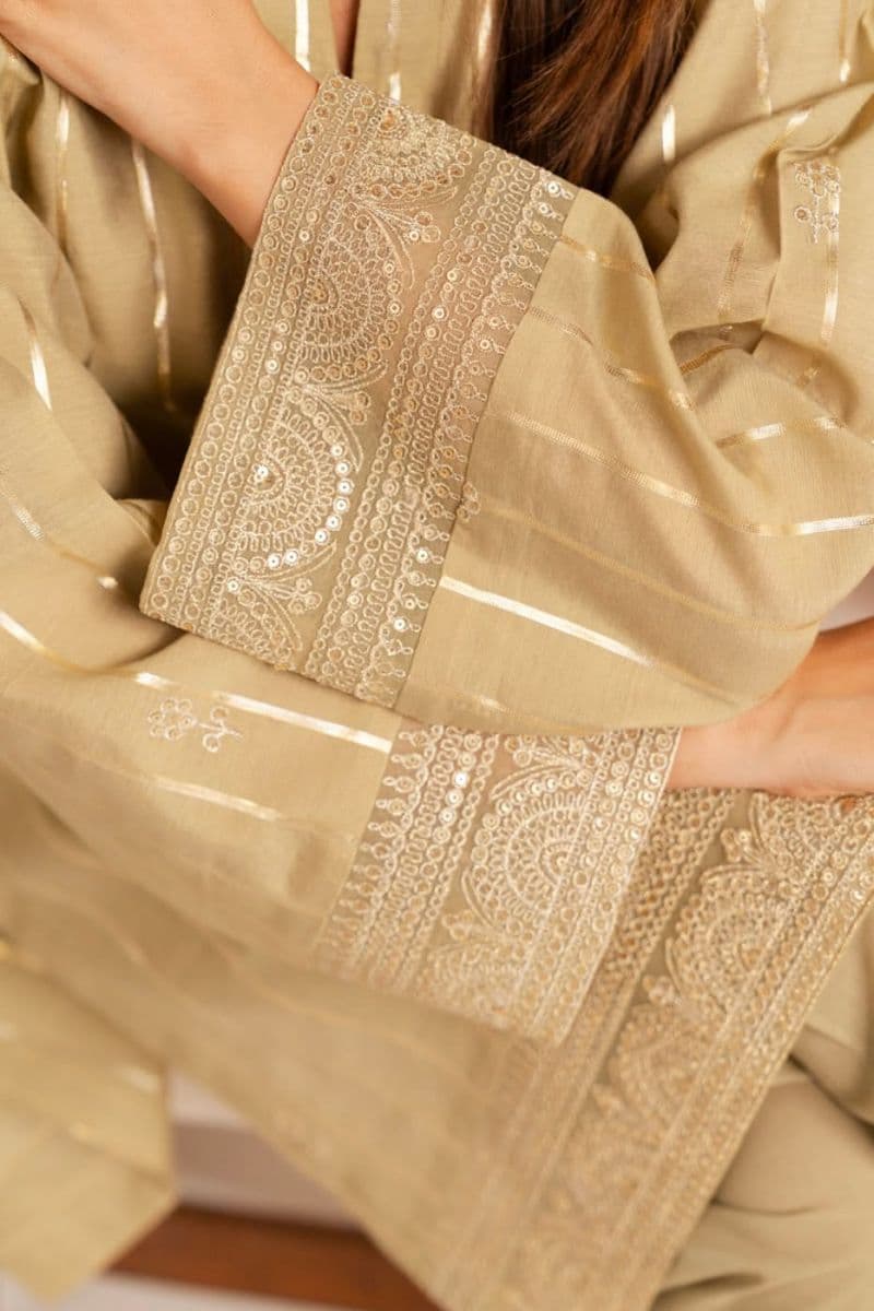 Golden Embroidered Lurex Ready-to-Wear Shirt thumbnail