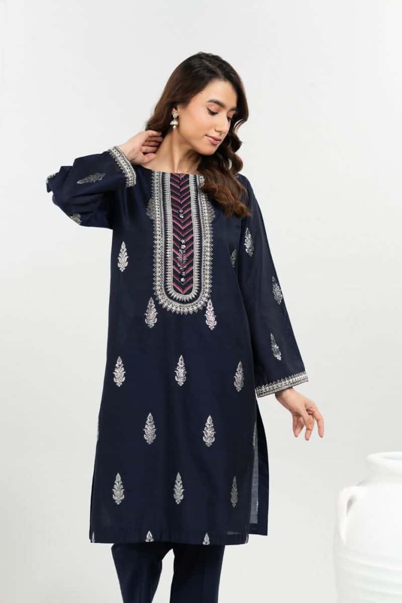 Stitched - Embroidered Yarn Dyed Shirt - alternate view