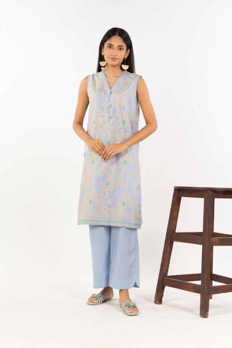 Light Purple Jacquard 2 Piece Ready-to-Wear Shirt