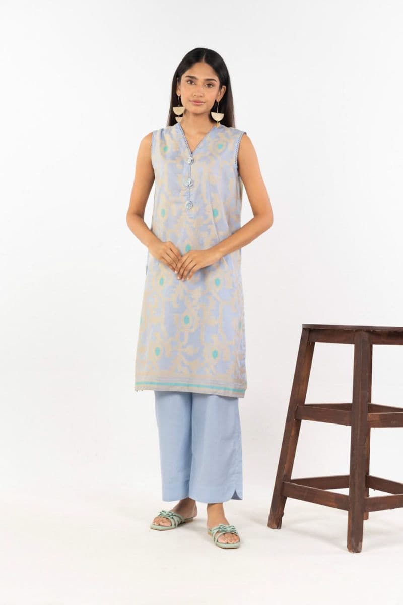 Light Purple Jacquard 2 Piece Ready-to-Wear Shirt thumbnail