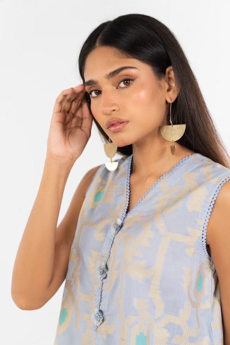 Light Purple Jacquard 2 Piece Ready-to-Wear Shirt thumbnail