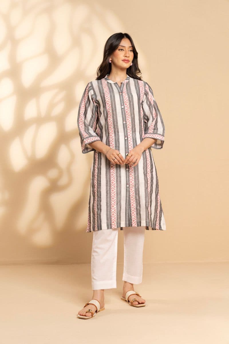 Multi Printed 2 Piece Ready-to-Wear Suit thumbnail