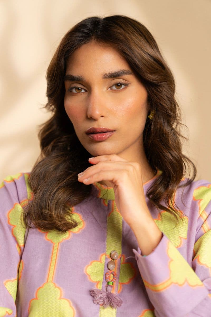 Purple Jacquard 2 Piece Ready-to-Wear Suit thumbnail