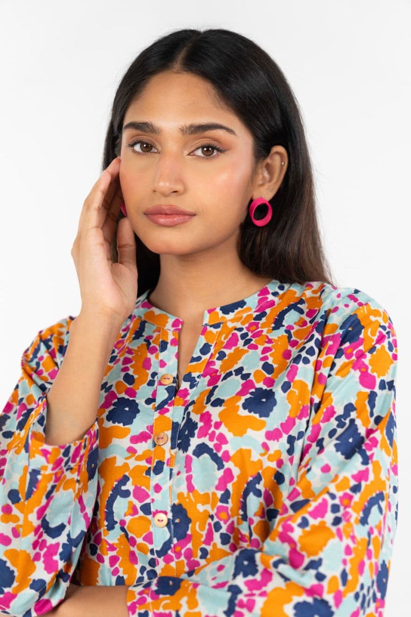 Multi Printed Cambric Ready-to-Wear Shirt thumbnail