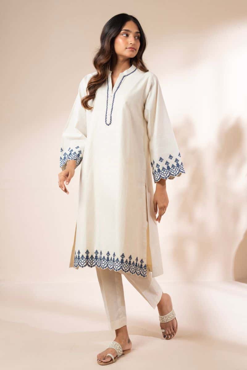 Embroidered Malai Lawn Ready-to-Wear Shirt