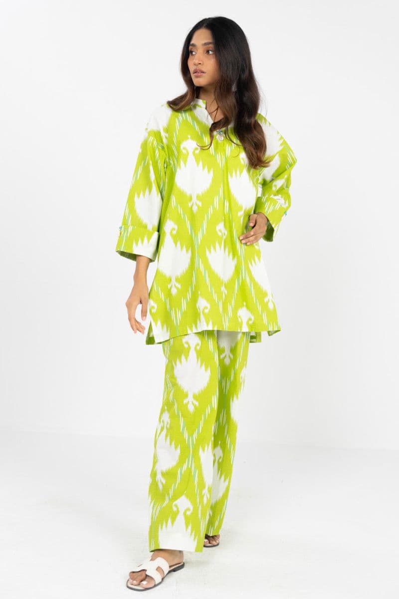 Green/White Printed Ready-to-Wear Suit thumbnail
