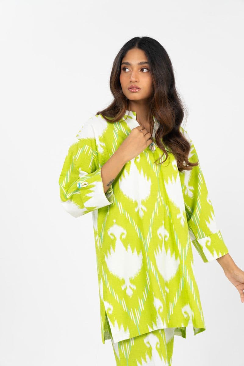 Green/White Printed Ready-to-Wear Suit thumbnail