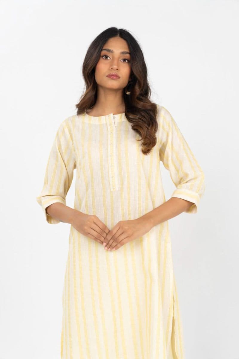 Yellow Yarn Dyed Ready-to-Wear Suit thumbnail