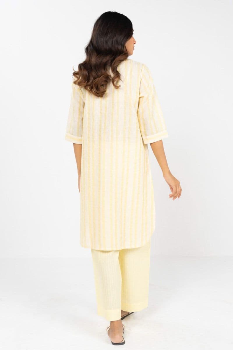 Yellow Yarn Dyed Ready-to-Wear Suit thumbnail