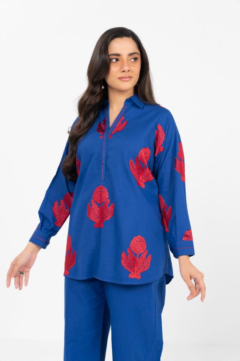 Blue Embroidered Ready-to-Wear Suit thumbnail