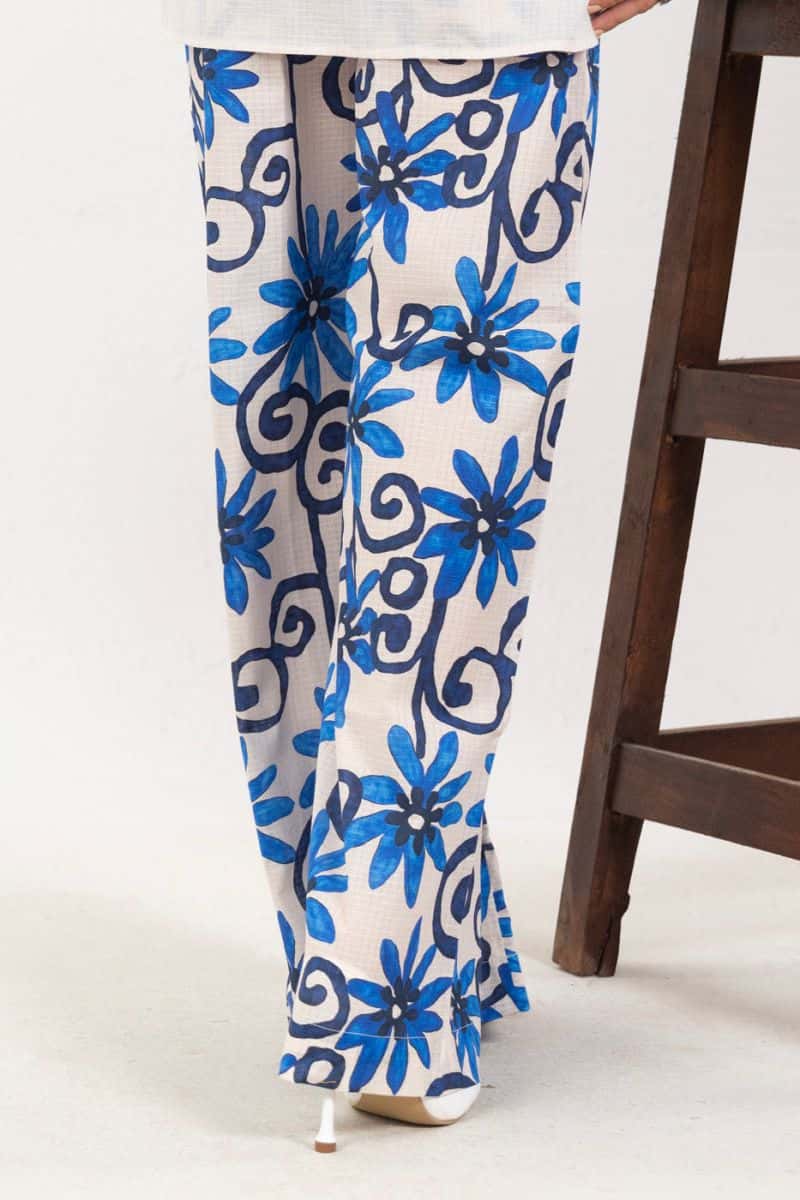 Blue Embroidered Ready-to-Wear Suit - alternate view