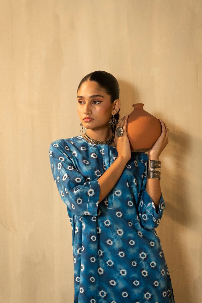Blue Cambric 2 Piece Ready-to-Wear Shalwar thumbnail