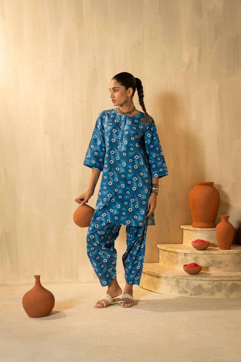 Blue Cambric 2 Piece Ready-to-Wear Shalwar thumbnail
