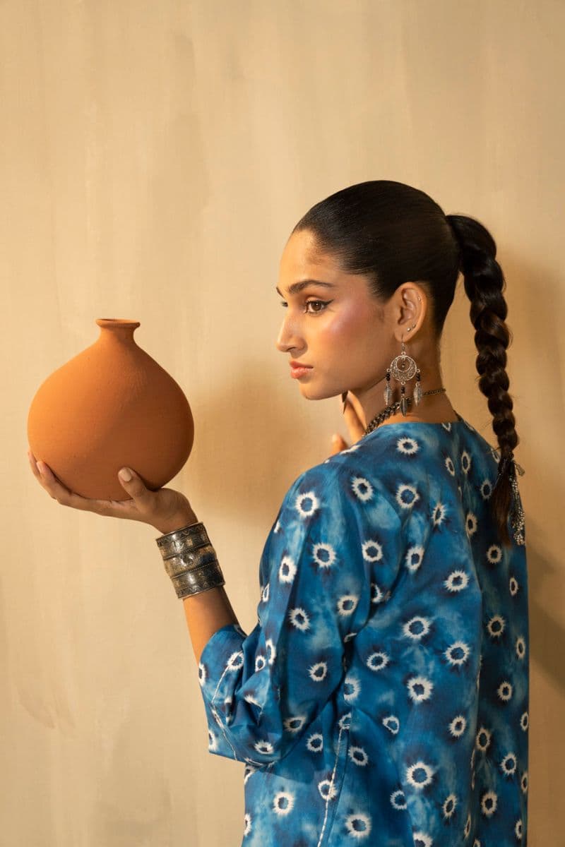 Blue Cambric 2 Piece Ready-to-Wear Shalwar thumbnail