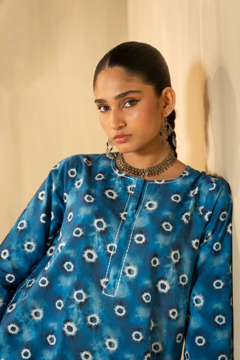 Blue Cambric 2 Piece Ready-to-Wear Shalwar thumbnail