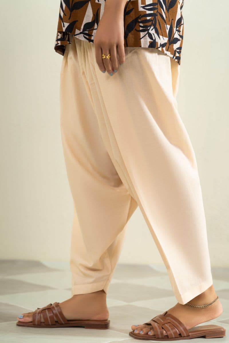 Cream Cambric Ready-to-Wear Shalwar thumbnail
