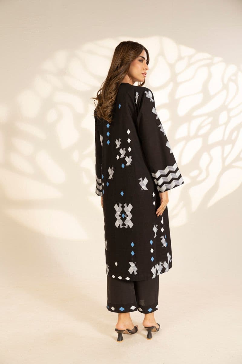 Black Printed 2 Piece Ready-to-Wear Shirt thumbnail