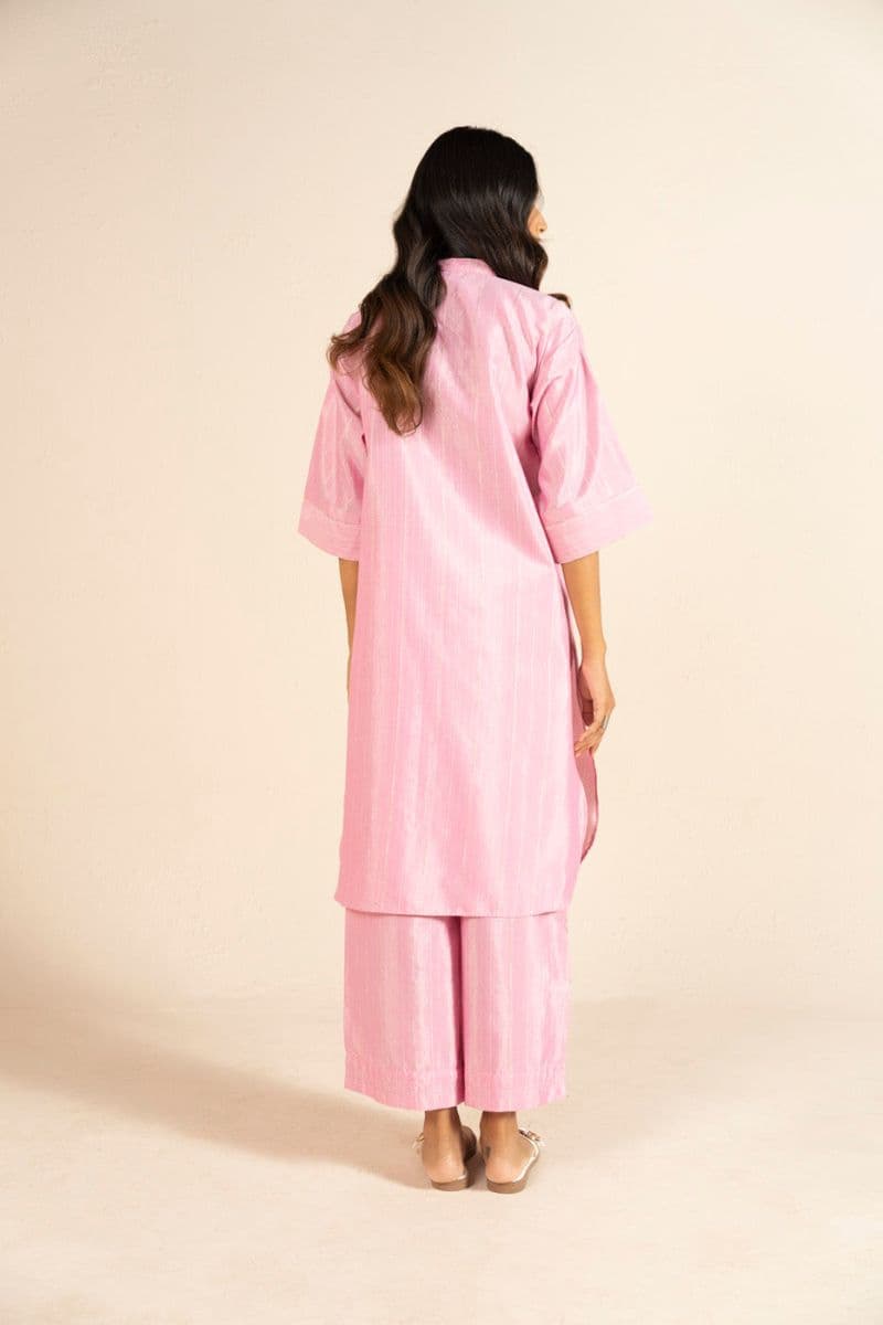 Pink Printed 2 Piece Ready-to-Wear Shirt thumbnail
