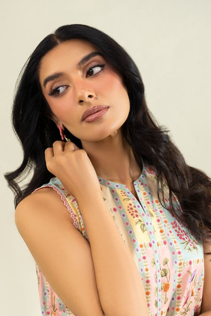 Multi Printed Cambric 1 Piece Unstitched Shirt thumbnail