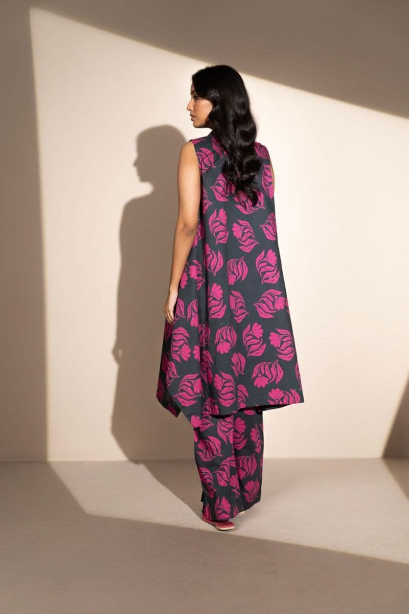 Black/Purple Printed Ready-to-Wear Shirt thumbnail