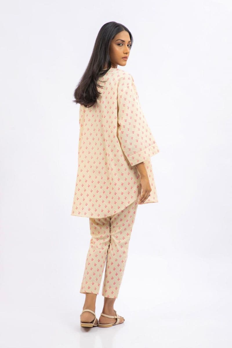 Off White Printed 2 Piece Ready-to-Wear Suit thumbnail