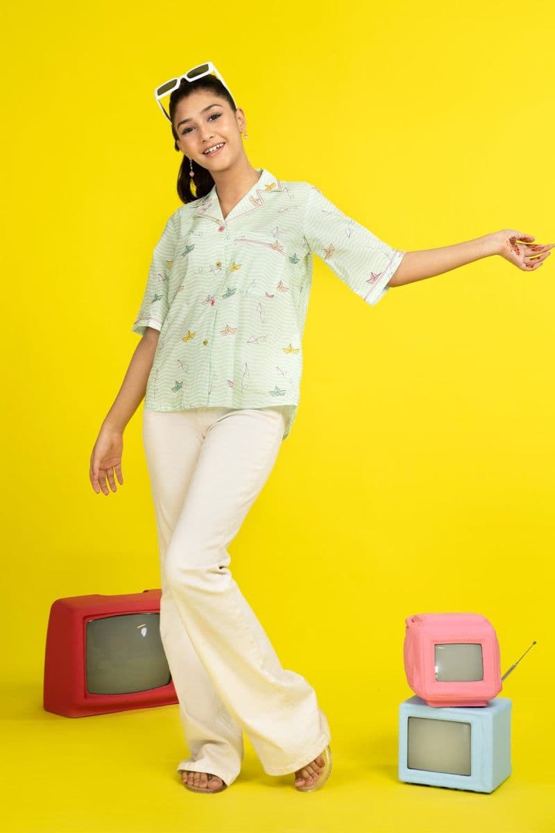 Multi Printed Cambric Ready-to-Wear Shirt thumbnail