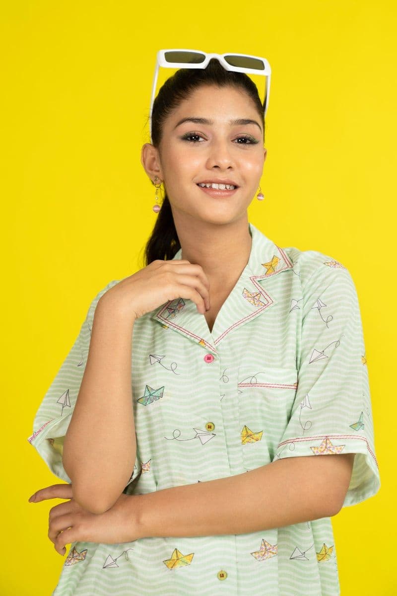 Multi Printed Cambric Ready-to-Wear Shirt thumbnail