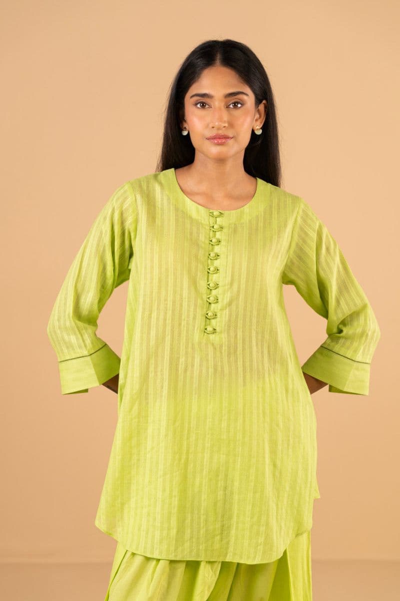 Green Embroidered Ready-to-Wear Shirt thumbnail