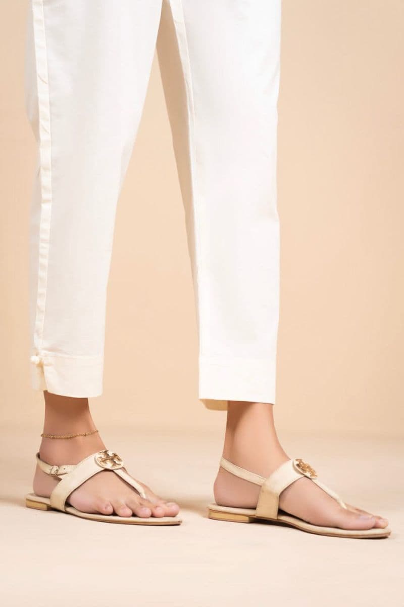 White Lycra Ready-to-Wear Trouser thumbnail