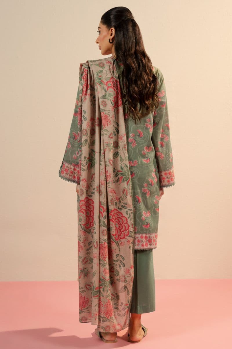 Olive Printed Cambric 2 Piece Dupatta thumbnail