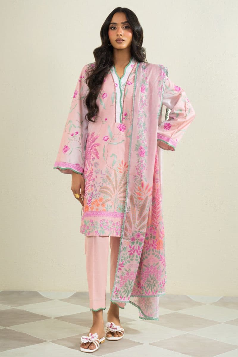 Light Pink Printed Cambric 2 Piece Dupatta thumbnail