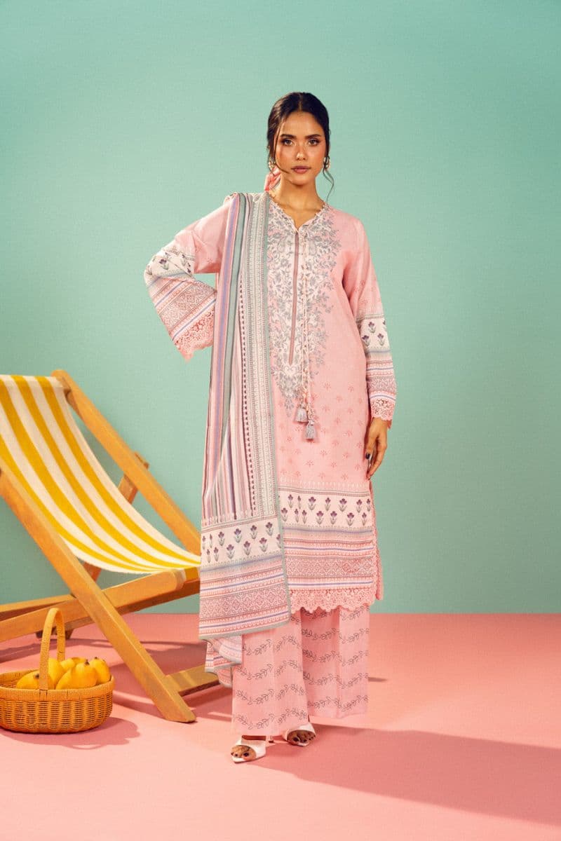 Blue Printed Lawn 3 Piece Unstitched Suit thumbnail
