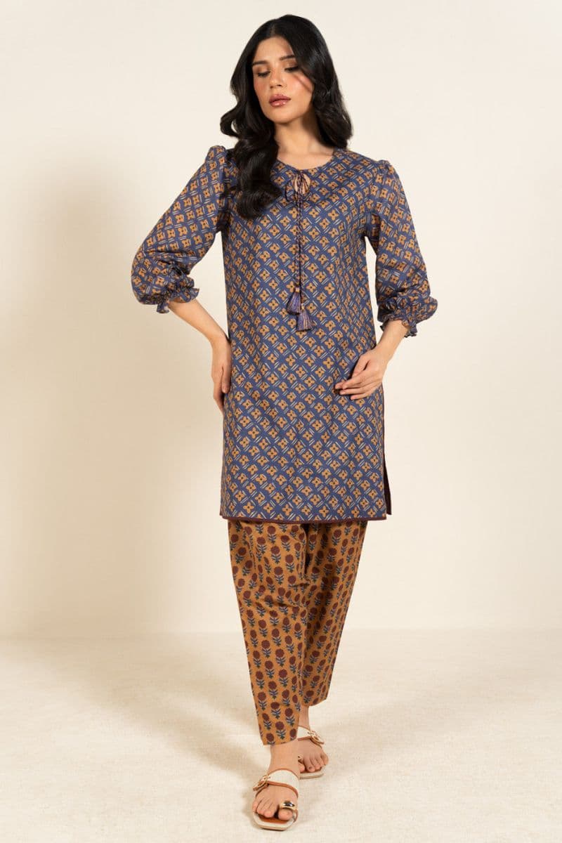 Blue Printed Lawn 2 Piece Unstitched Suit thumbnail