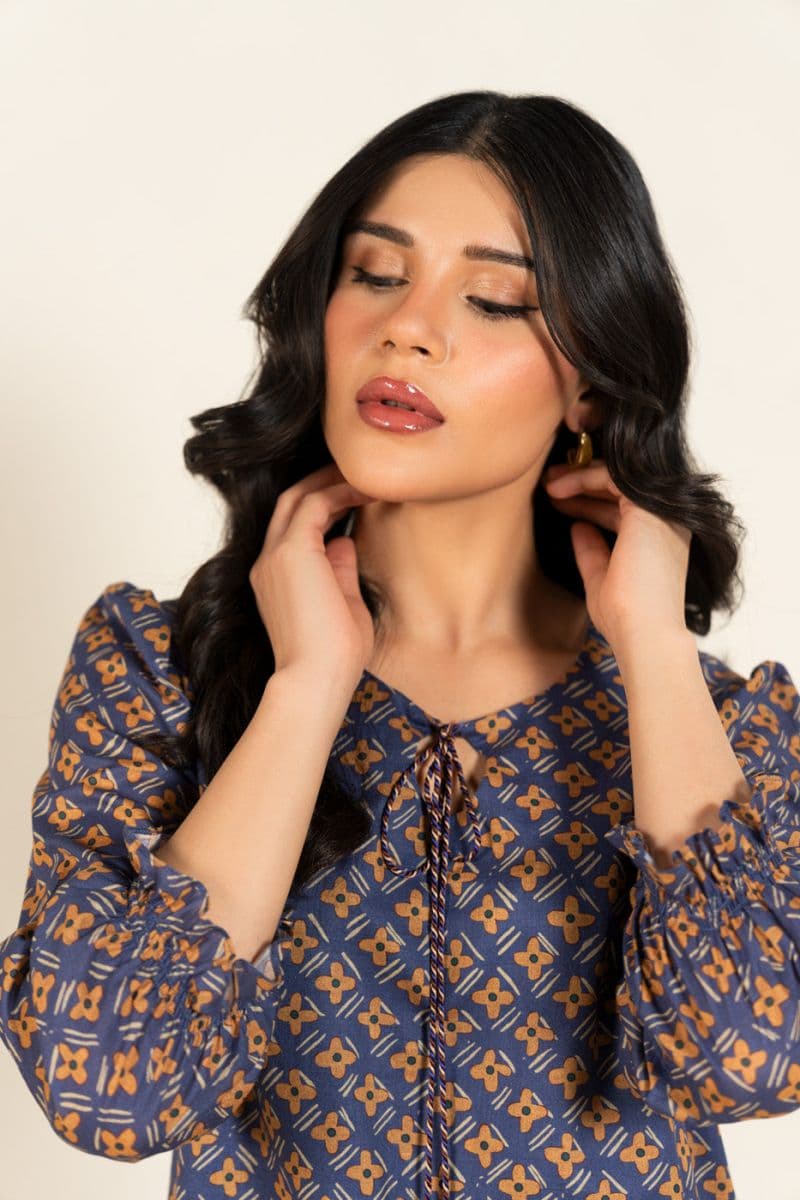 Blue Printed Lawn 2 Piece Unstitched Suit thumbnail