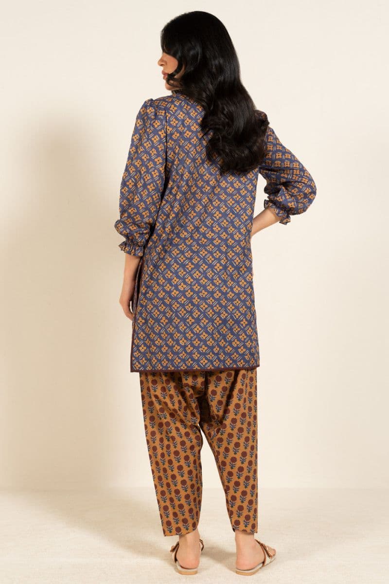 Blue Printed Lawn 2 Piece Unstitched Suit thumbnail