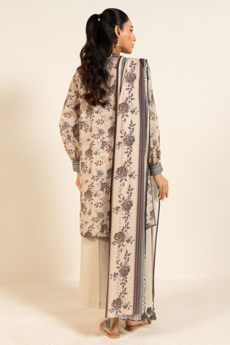 Cream Printed Lawn 2 Piece Dupatta thumbnail