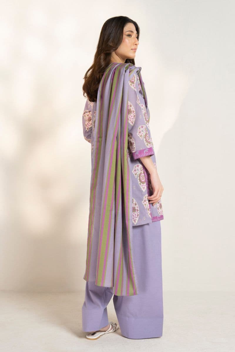 Lilac Printed Lawn 2 Piece Dupatta thumbnail