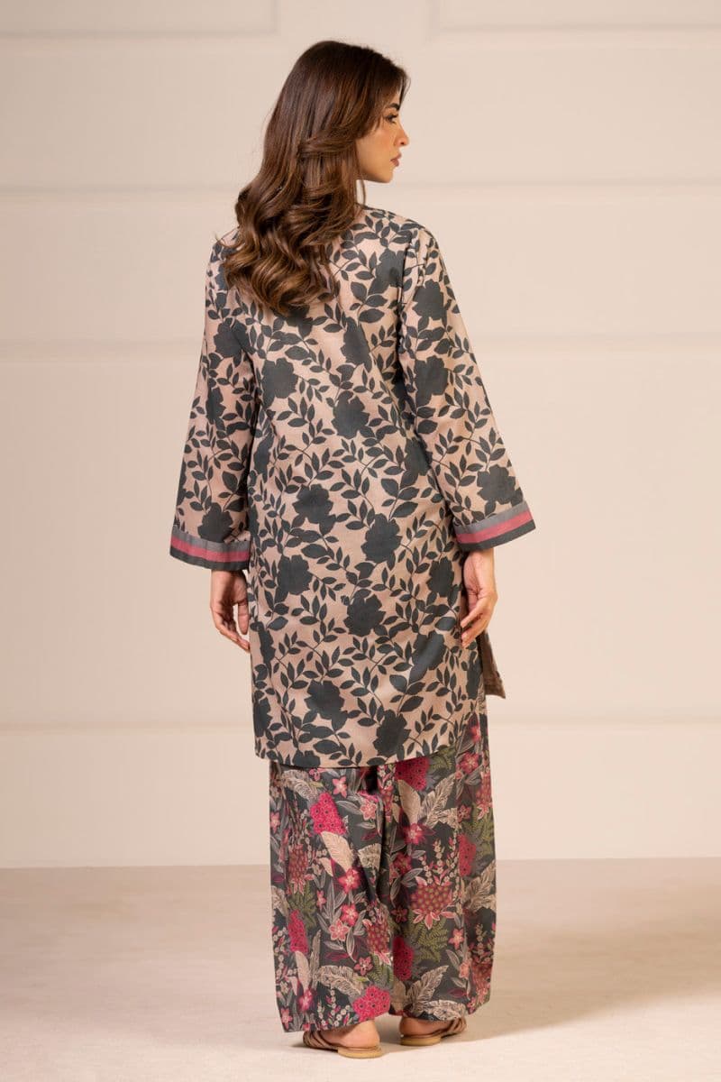 Grey Printed Lawn 2 Piece Unstitched Suit thumbnail
