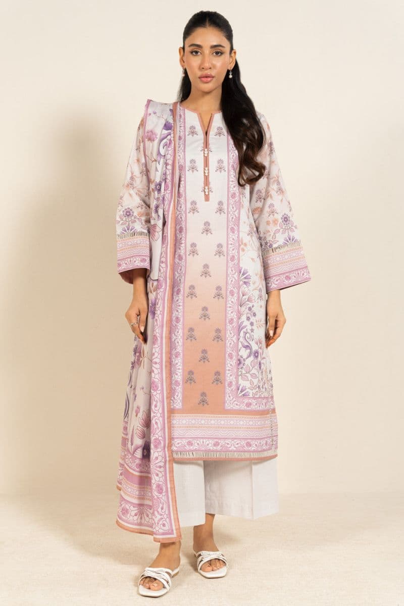 Off White Printed Lawn 2 Piece Dupatta thumbnail