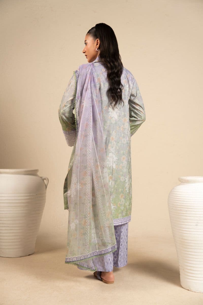 Lilac Embroidered Cotton Filament 3 Piece Unstitched Suit thumbnail