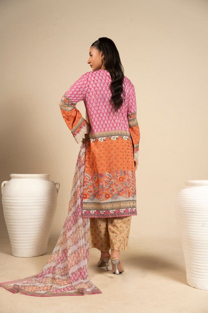 Sand Embroidered Cotton Filament 3 Piece Unstitched Suit thumbnail
