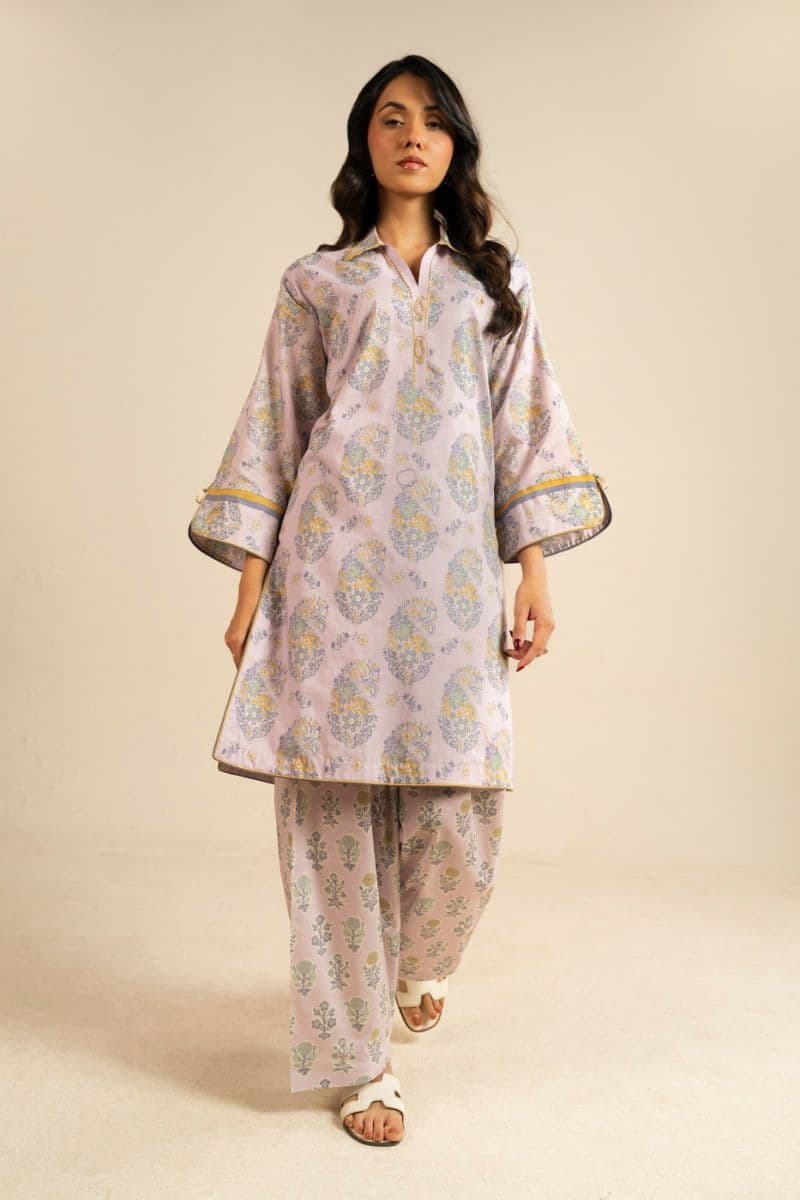 Lilac Printed Lawn 2 Piece Unstitched Suit thumbnail