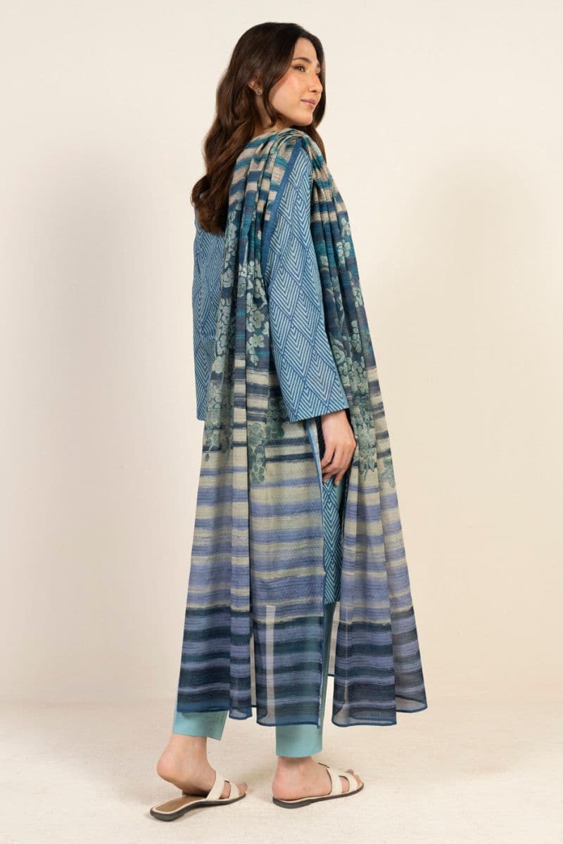 Blue Printed Lawn 3 Piece Unstitched Suit thumbnail